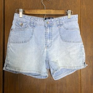 Womans Angle Denim Shorts